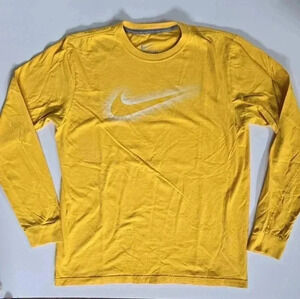 Nike long sleeve yellow shirt sz M